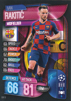 Ivan Rakitic FC Barcelona 2019/20 Topps Match Attax CL #BAR8